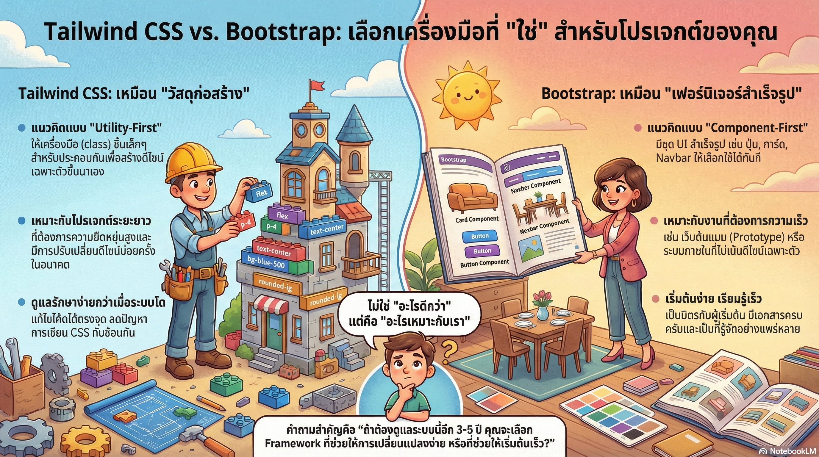 Tailwind CSS คืออะไร? จากจุดเริ่มต้นสู่ทางเลือกใหม่ของการเขียน CSS
